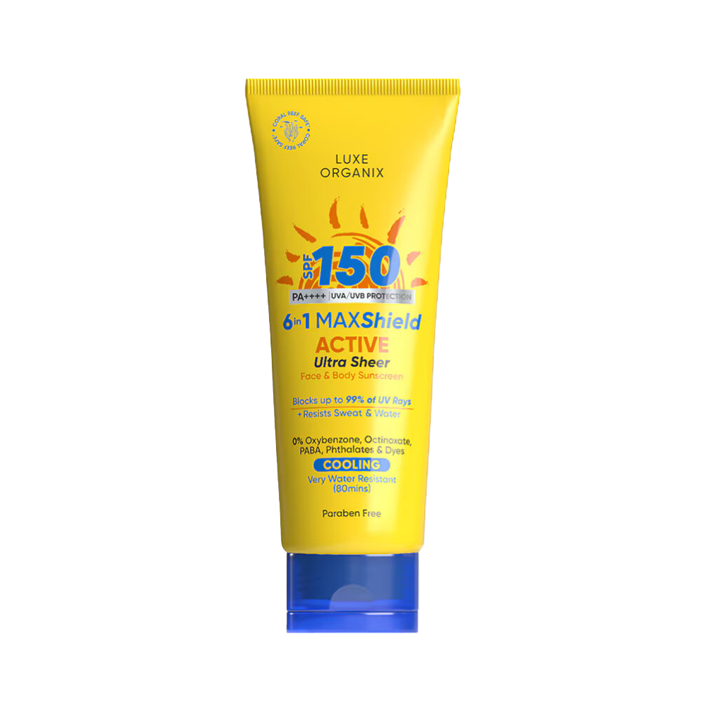 6in1 MAXShiled Active Ultra Sheer Face & Body Cooling Sunscreen SPF150 PA++++