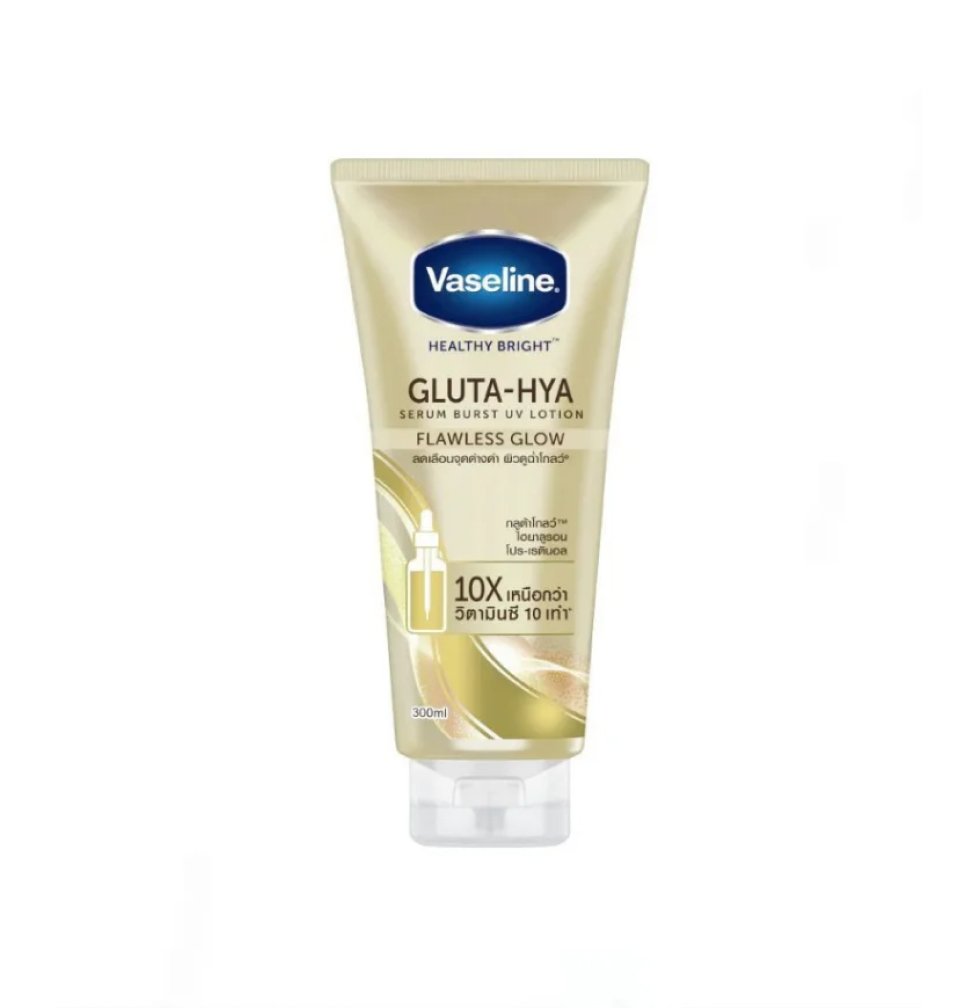 Vaseline Healthy Bright Gluta-Hya Serum Burst UV Lotion Flawless Glow