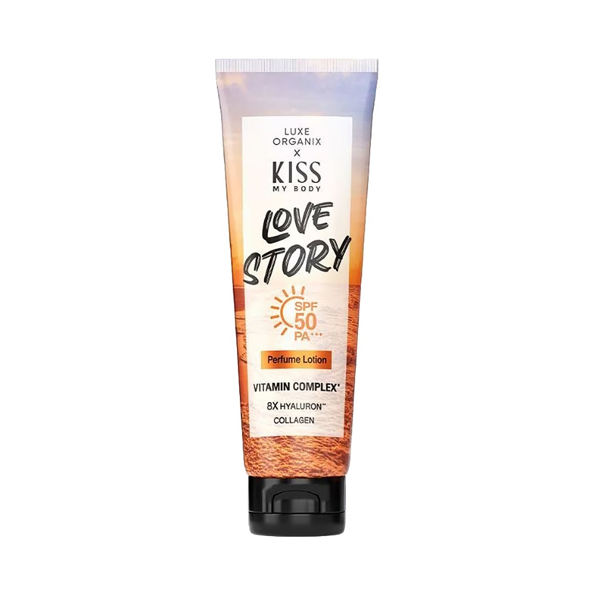 Luxe Organix Kiss My Body Love Story Perfume Lotion SPF 50 PA+ 200g
