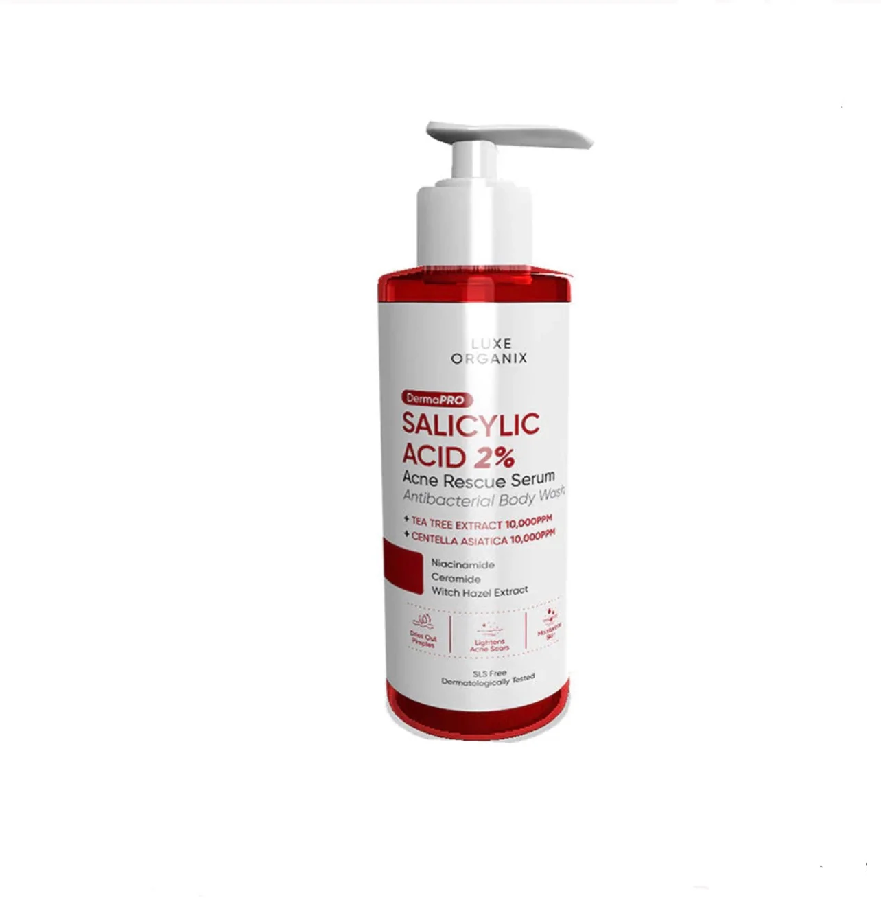 Derma Pro Salicylic 2% Acne Rescue Serum Body Wash 500ml