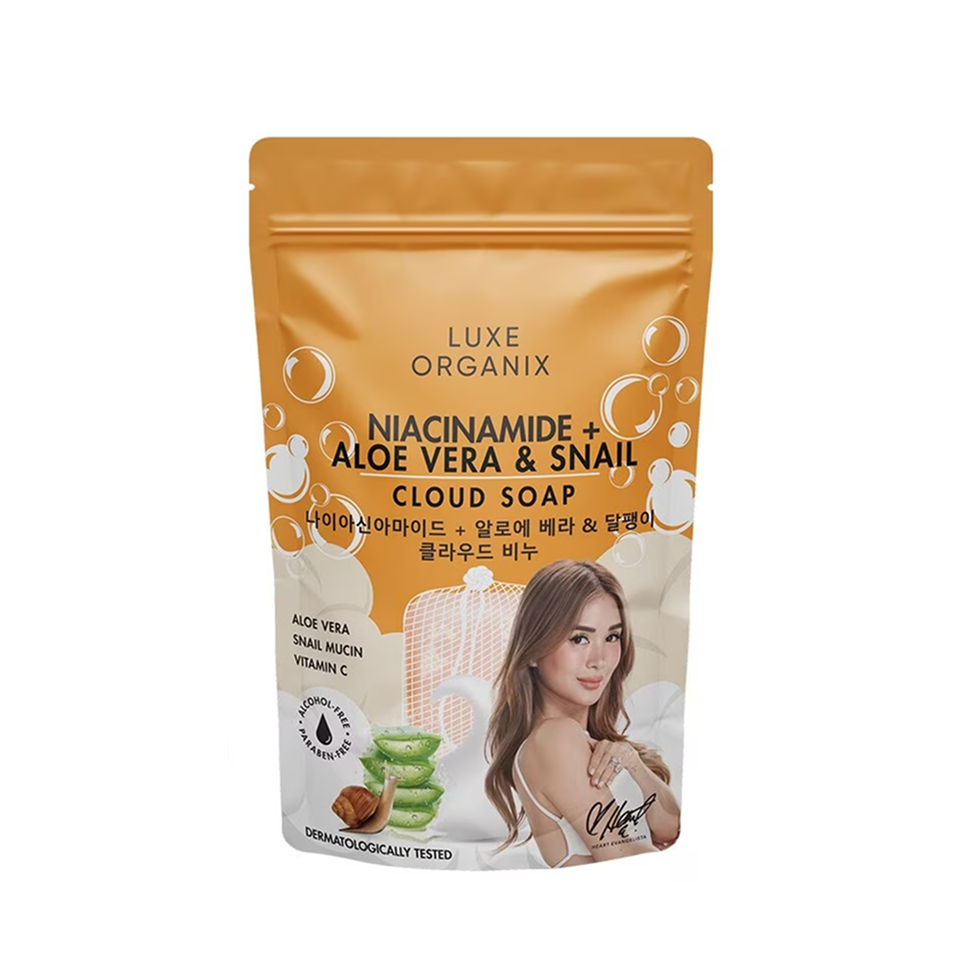 Luxe Organix Aloe Vera & Snail Moisturizing Cloud Soap 180g