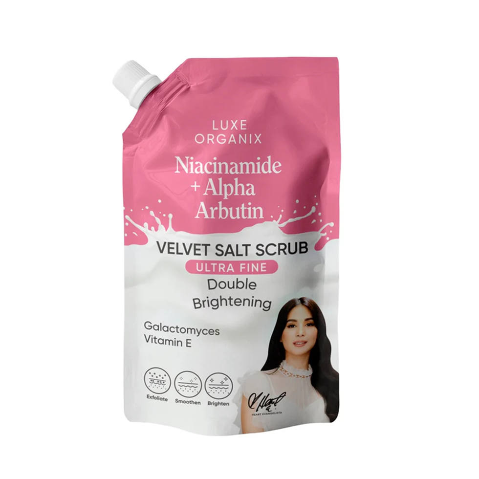 Luxe Organix Niacinamide + Alpha Arbutin Velvet Salt Scrub