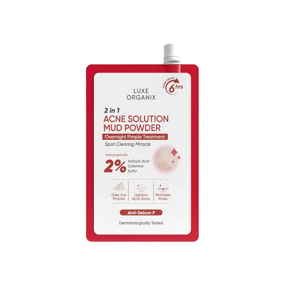 Luxe Organix 2-in-1 Acne Solution Powder Mud 9g