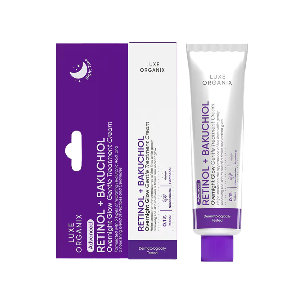 Luxe Organix Retinol + Bakuchiol Gentle Glow Treatment Cream