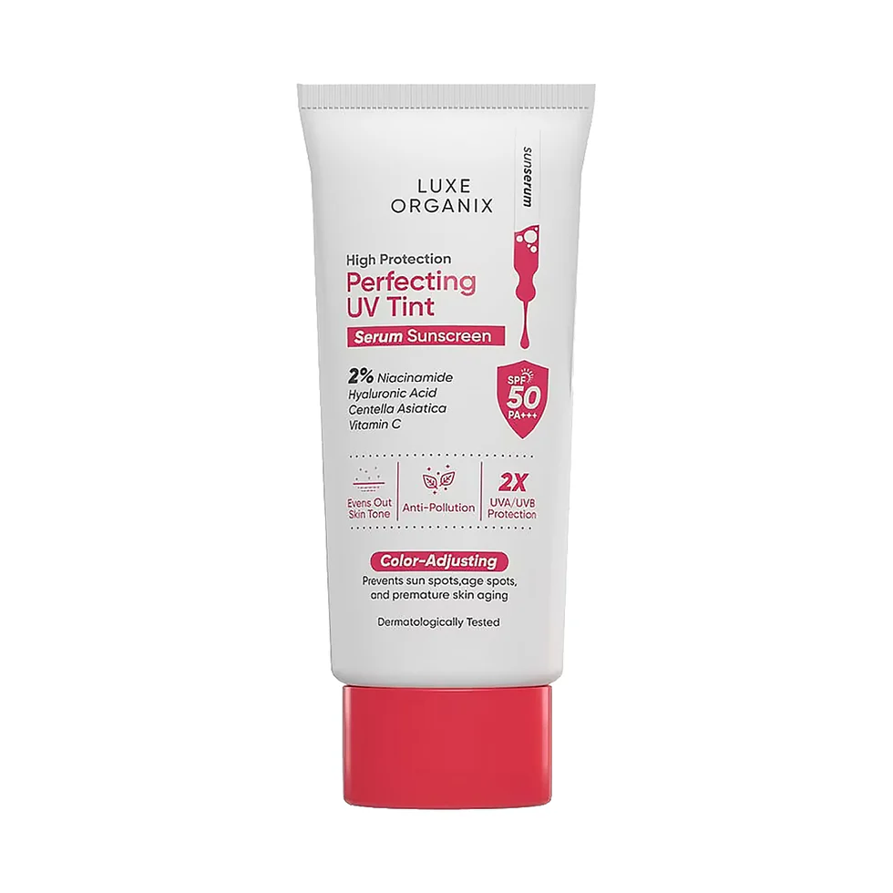 Luxe Organix Perfecting UV Tint Color-Adjusting Serum Sunscreen SPF50 PA+++