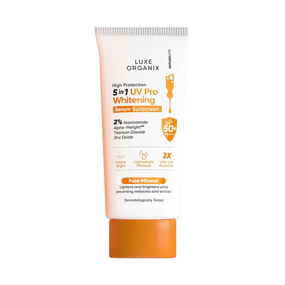 Luxe Organix 5in1 UV Pro Whitening Serum Sunscreen SPF47 PA+++