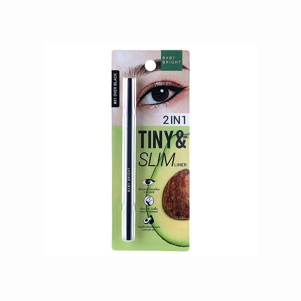 Baby Bright 2 IN 1 Tiny & Slim Liner - 01 Over Black
