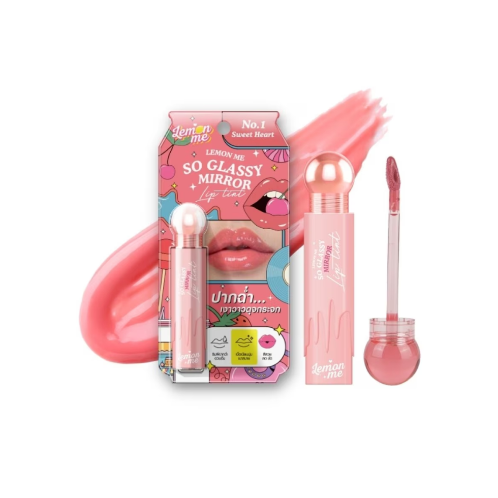 Lemon Me So Glassy Mirror Lip Tint 01 Sweet Heart