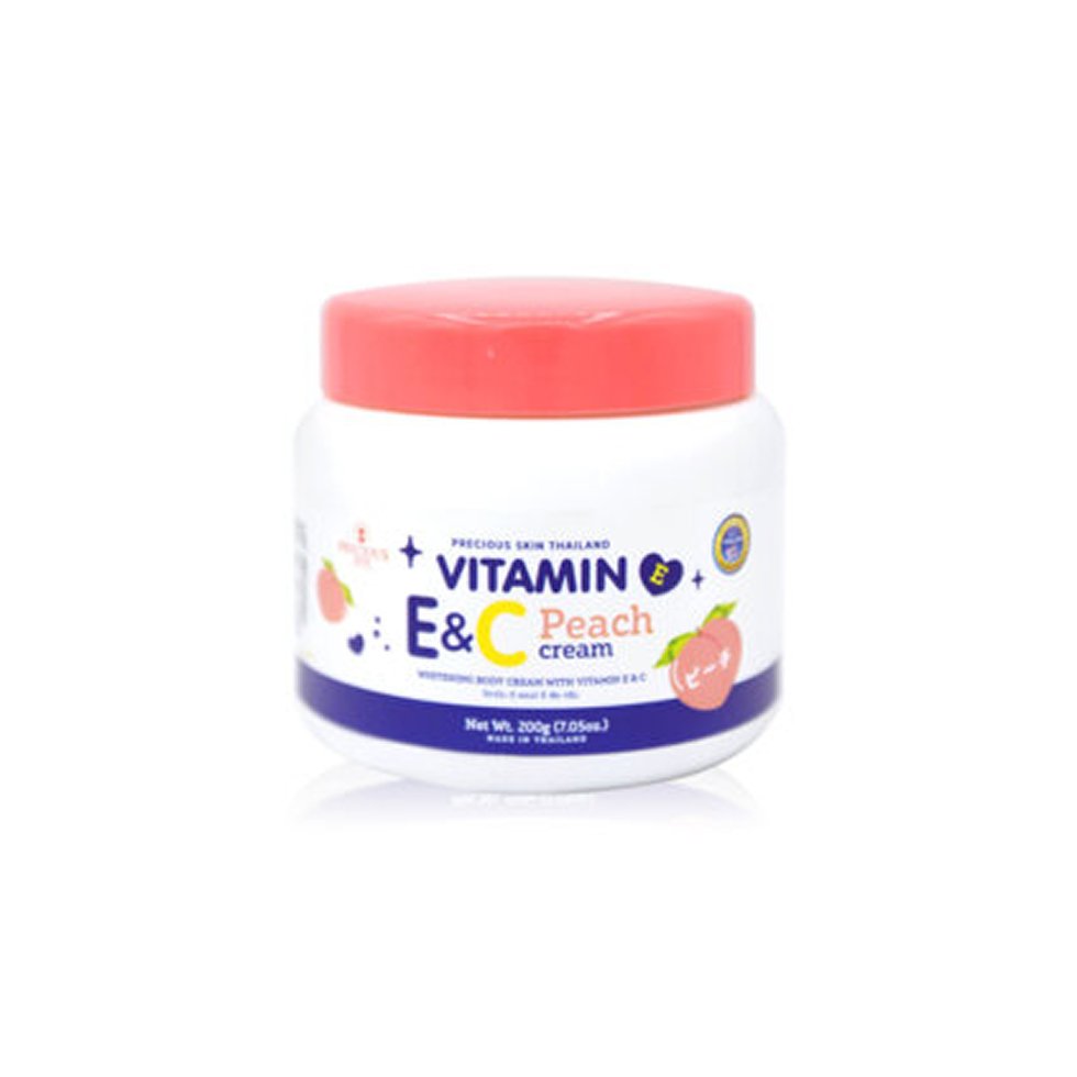 Precious Skin Thailand Vitamin E & C Peach Cream
