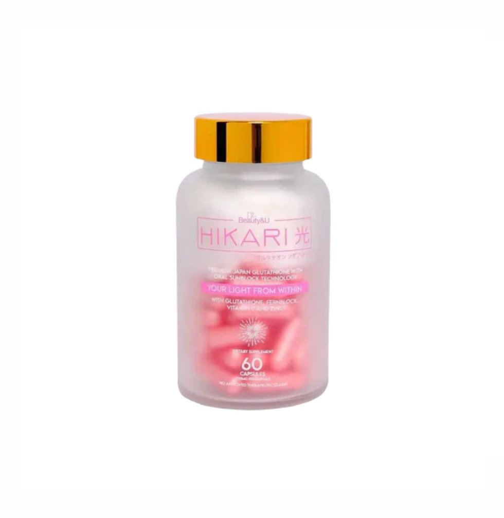 Beauty & U Hikari Ultra Premium Japan Glutathione With Oral Sunblock And Photoprotection Technology
