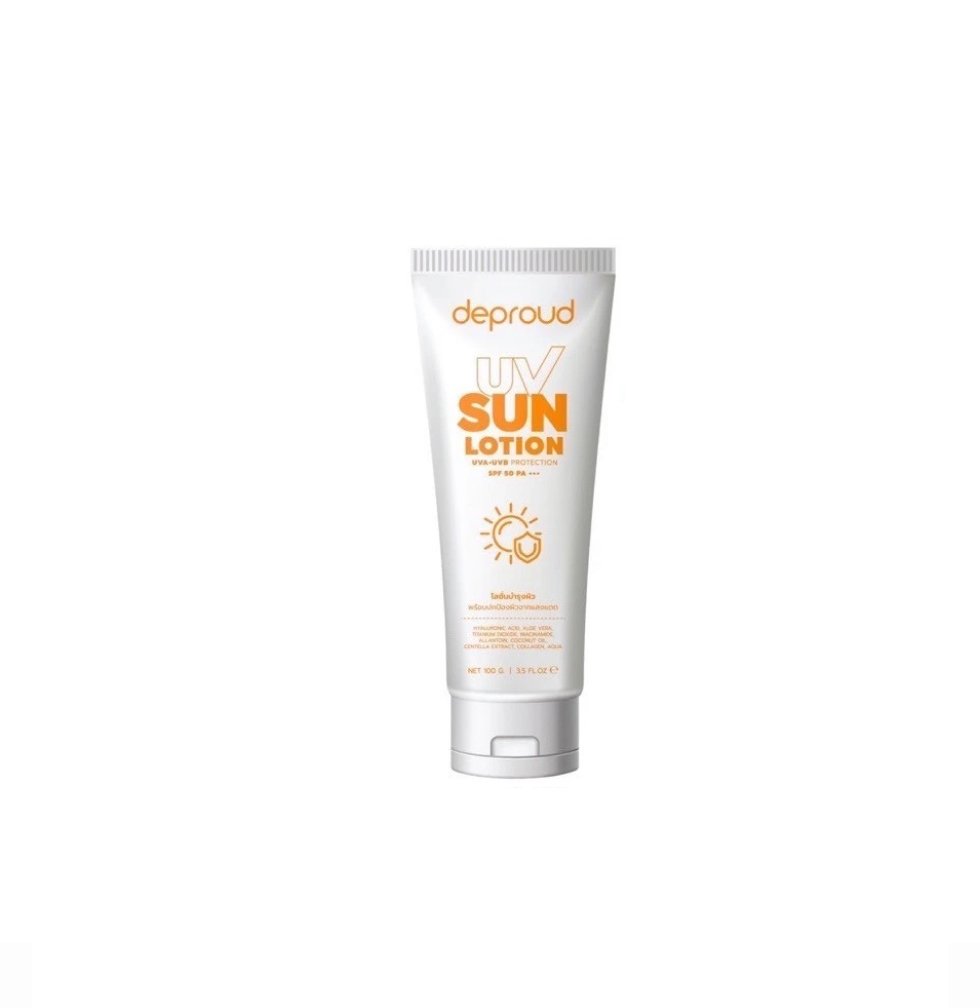 Deproud UV Sun Lotion SPF 50 Universal Sunscreen for All Skin Tones - 100g
