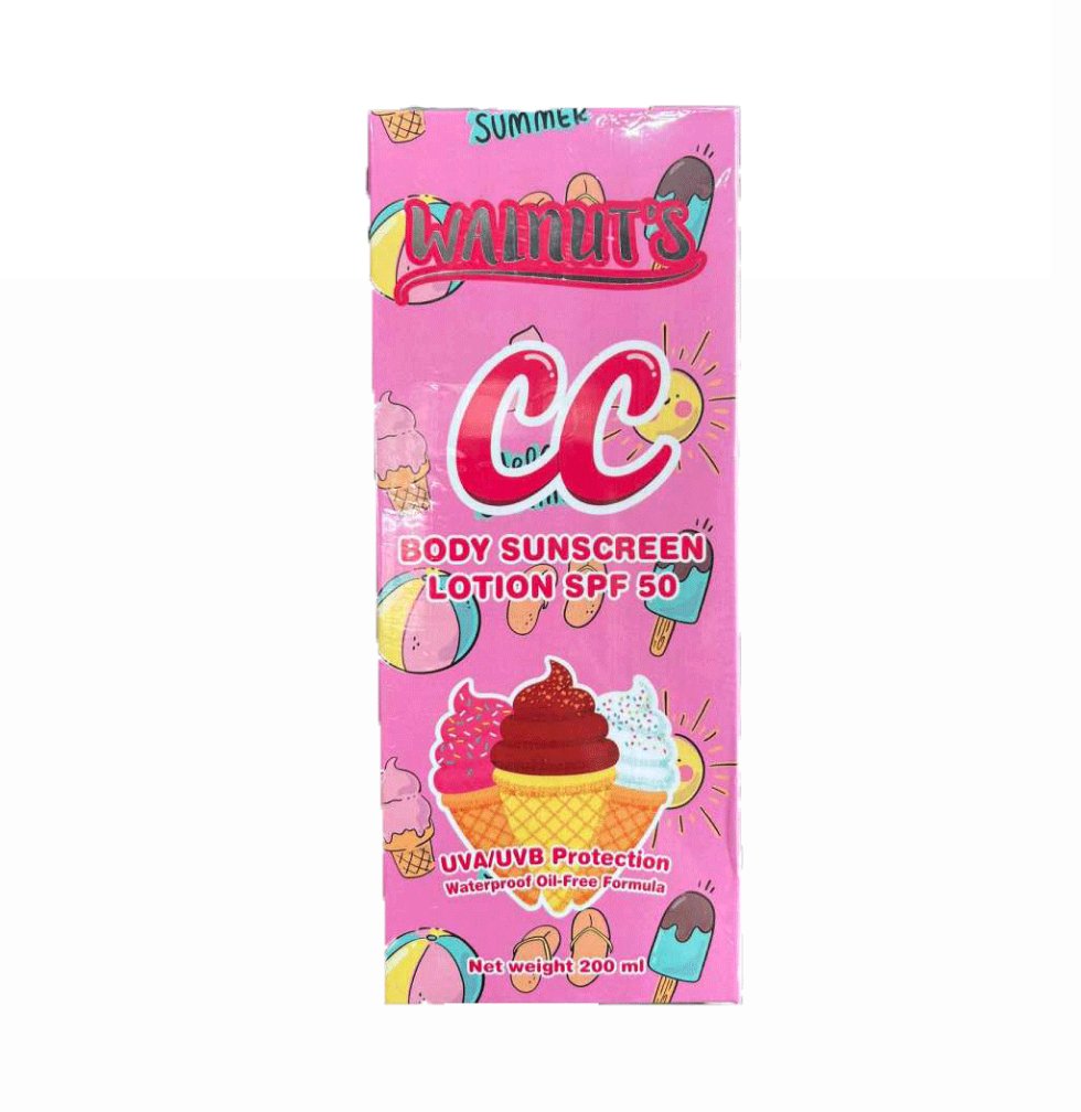 Walnut's CC Body Sunscreen Lotion - Pink