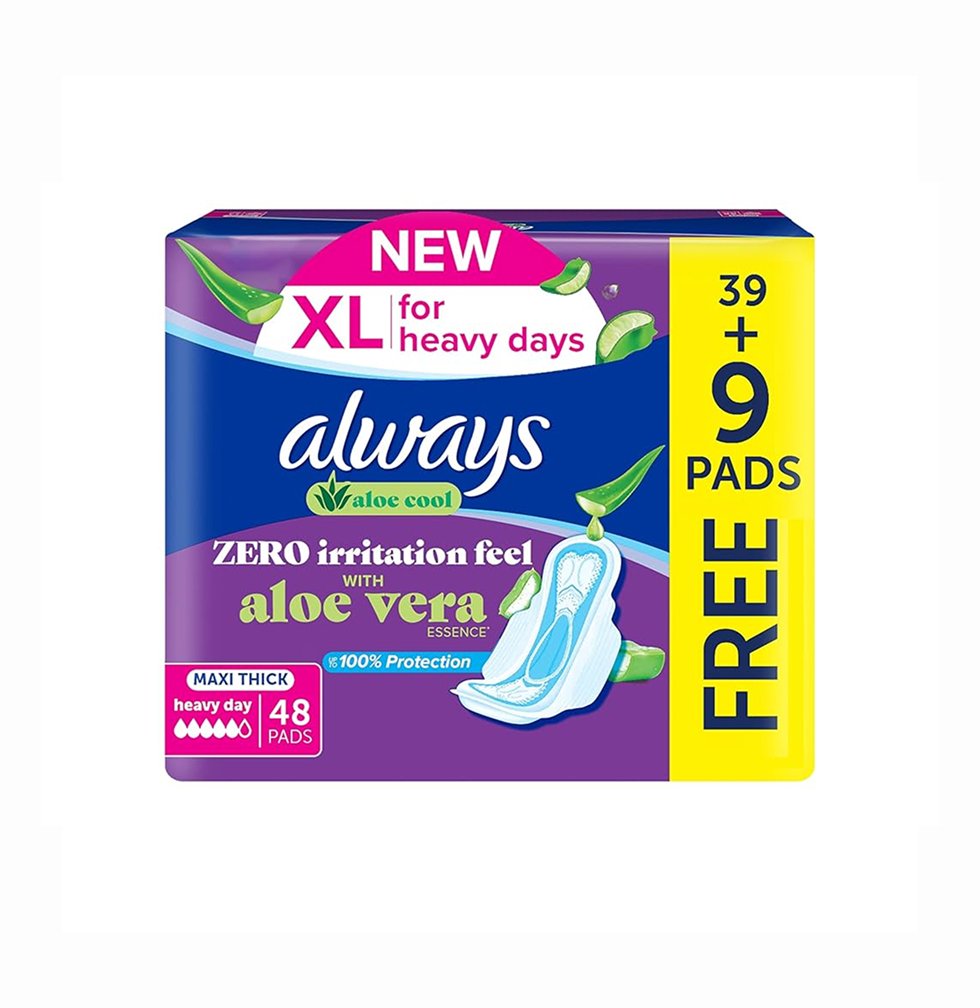 Always Aloe Cool Disposable Pads With Aloe Vera Essence