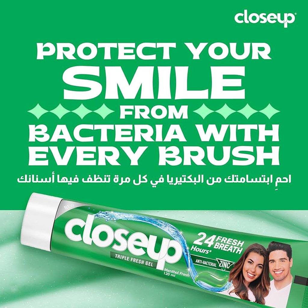 Closeup Triple Fresh Toothpaste Gel Menthol Fresh - 75ml