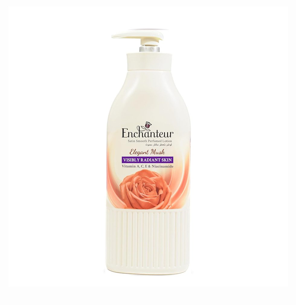 Enchanteur Satin Smooth Perfumed Lotion Elegant Musk - 500ml
