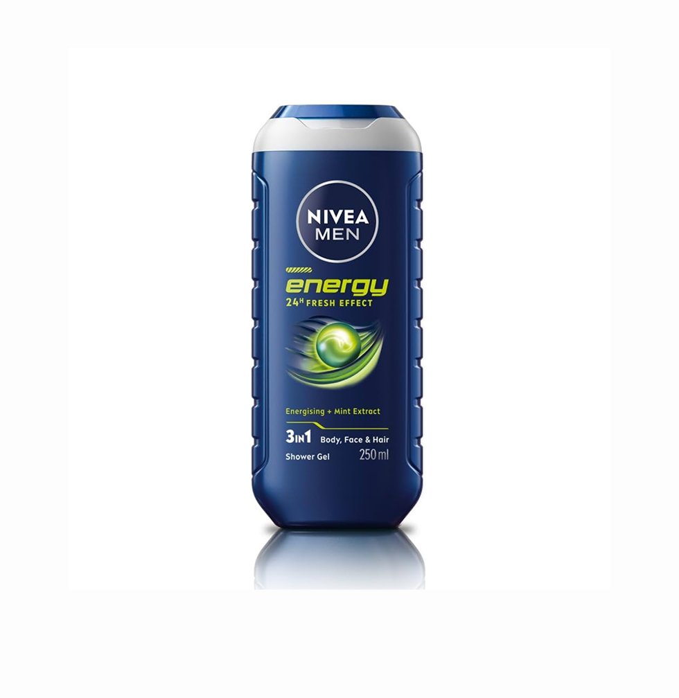 Nivea Energy 24H Fresh Effect 3 in 1 Shower Gel- 250ml