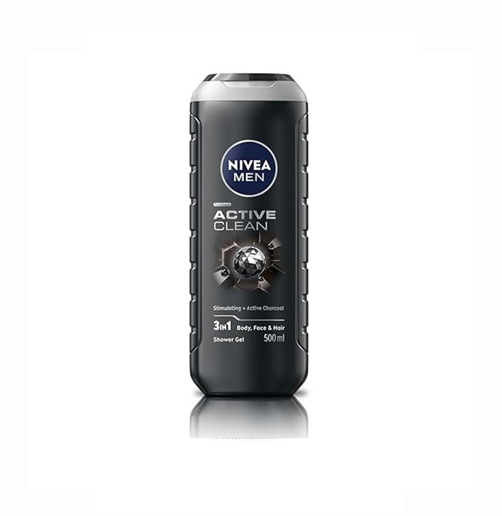 Nivea Men Active Clean 3in1 Shower Gel - 250ml