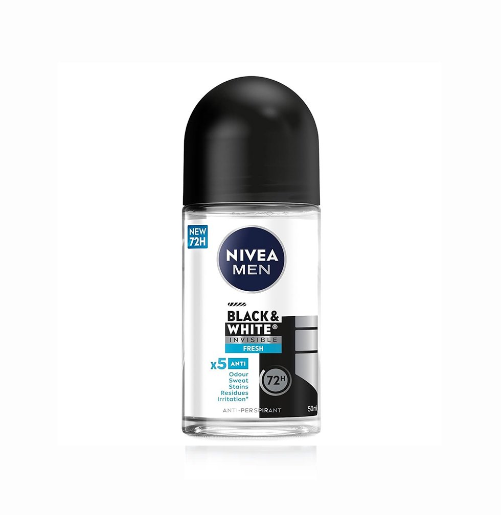 Nivea Men Deodorant Roll On Black & White Invisible Fresh