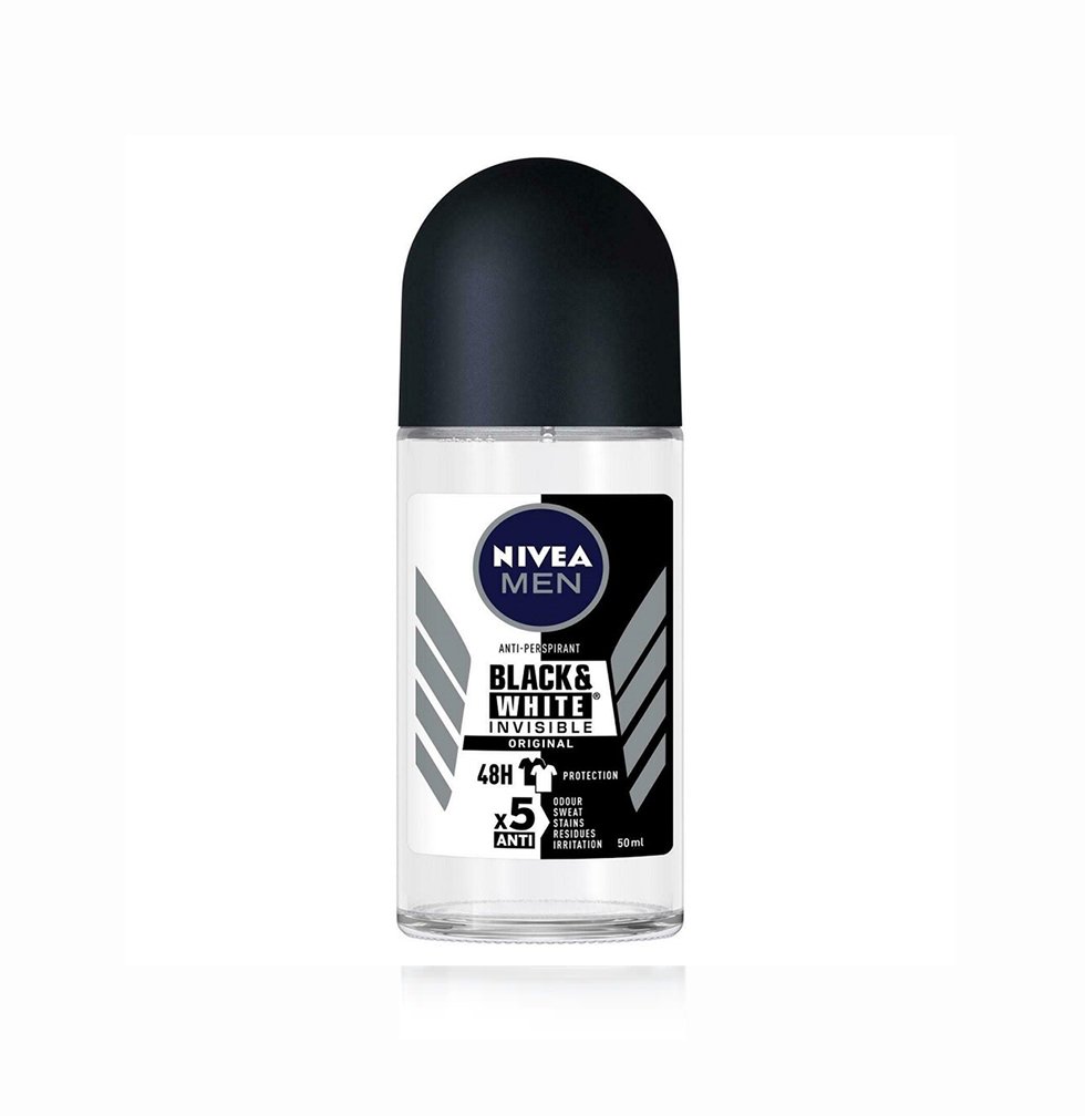 Nivea Men Deodorant Roll On Black & White Invisible Original