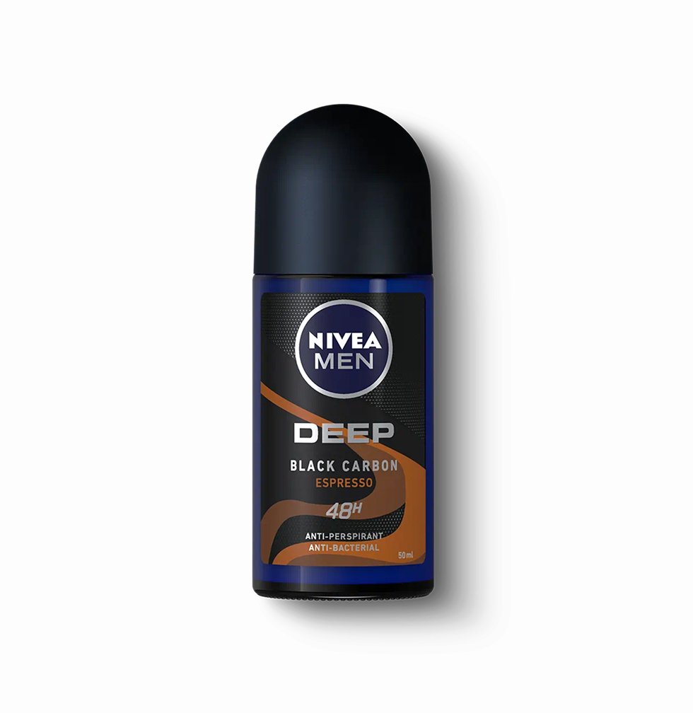 Nivea Men Deodorant Roll On Deep Black Carbon Espresso