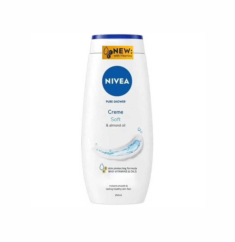 Nivea Pure Shower Cream Soft & Almond Oil Shower Gel- 250ml