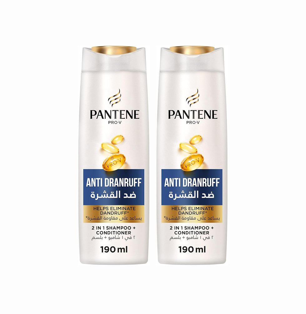 Pantene Pro-V Anti Dandruff 2 in 1 Shampoo + Conditioner - 190 ml x 48 pcs