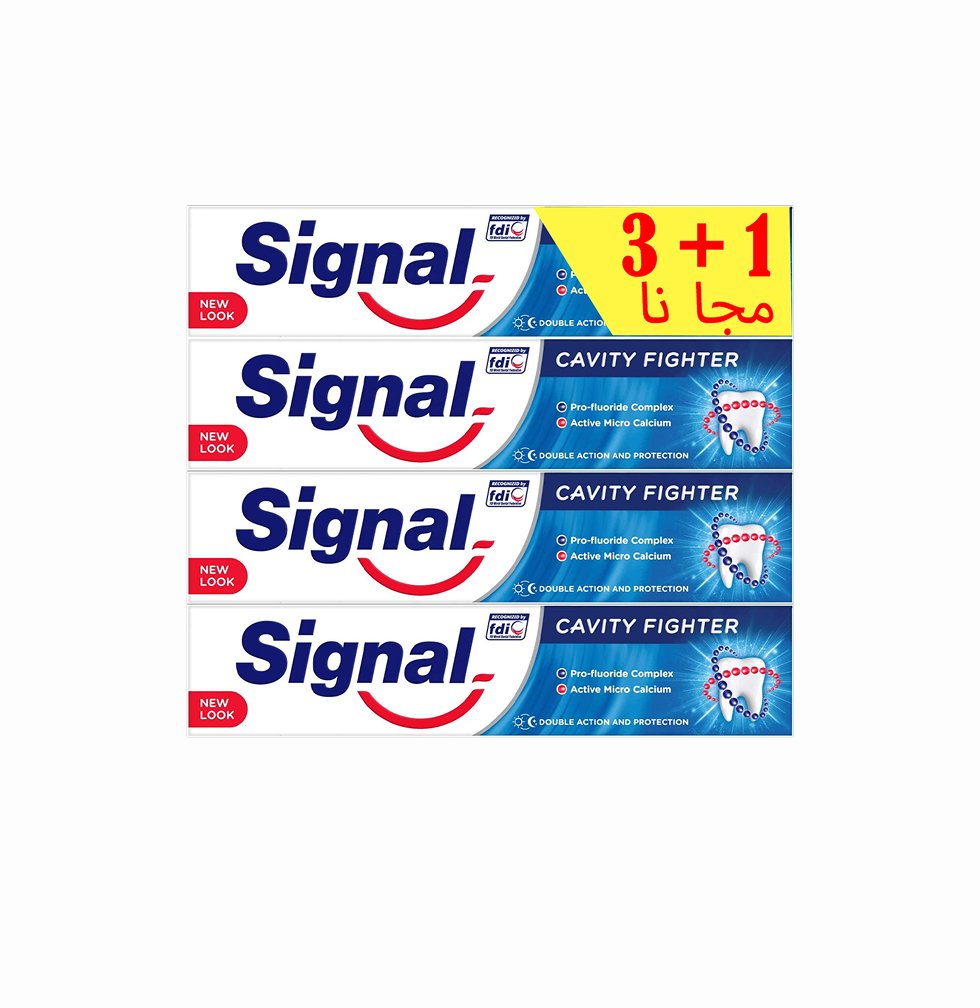 Signal Cavity Fighter Toothpaste 3+1