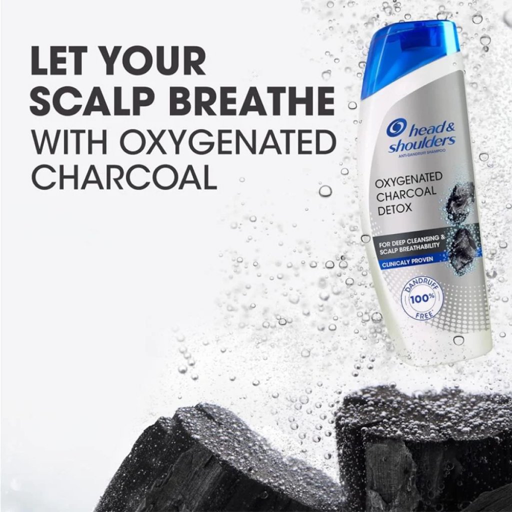 Head & Shoulders Oxygenated Charcoal Detox Shampoo - 400ml x 24 pcs