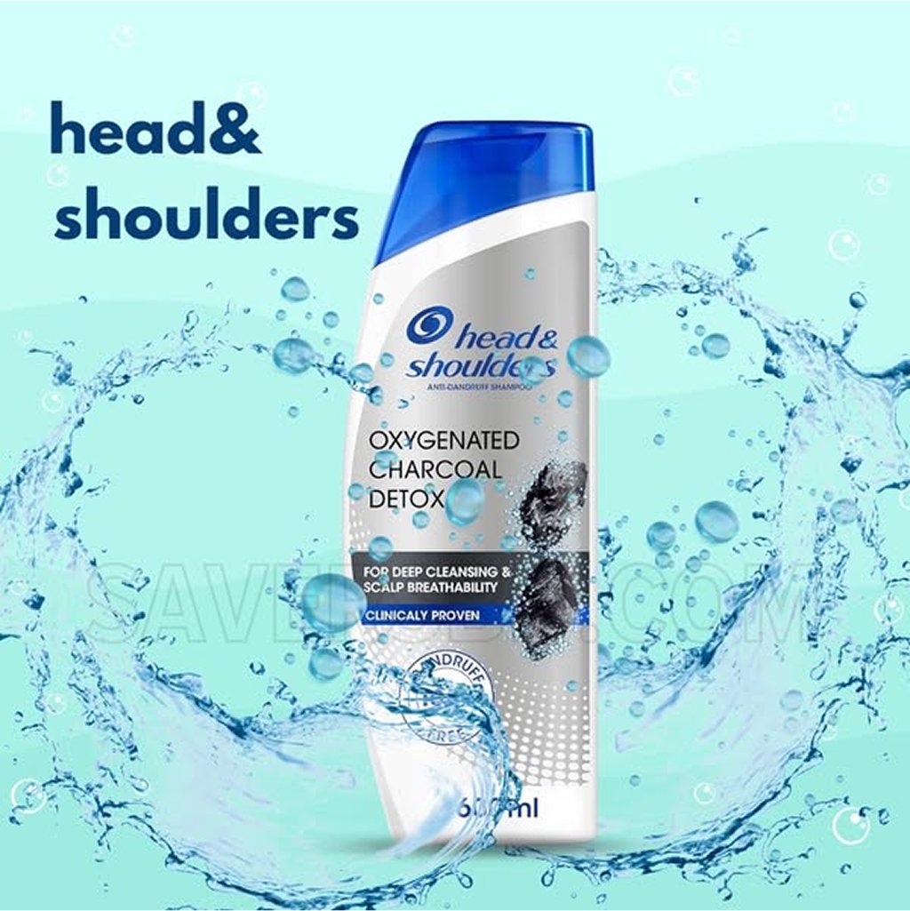 Head & Shoulders Oxygenated Charcoal Detox Shampoo - 400ml x 24 pcs