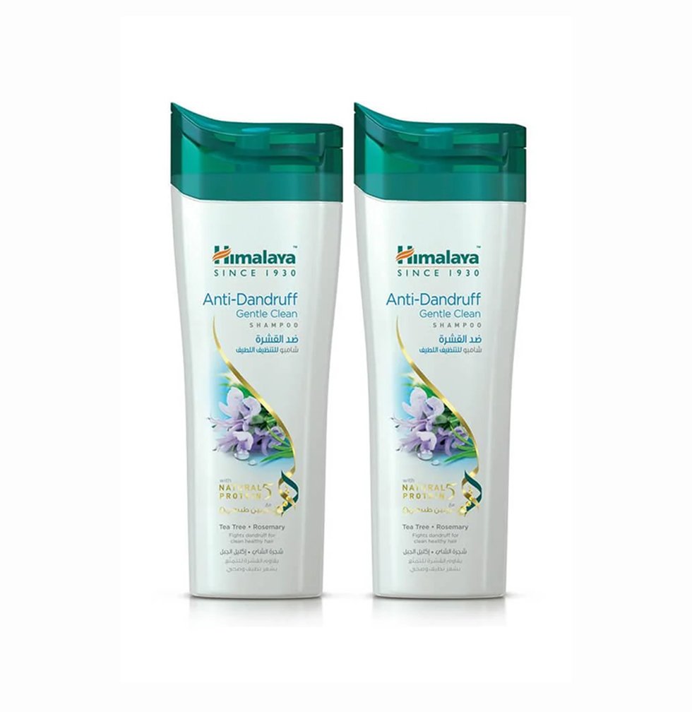 Himalaya Anti Dandruff Gentle Clean Tea Tree + Rosemary Shampoo 2 x 400ml
