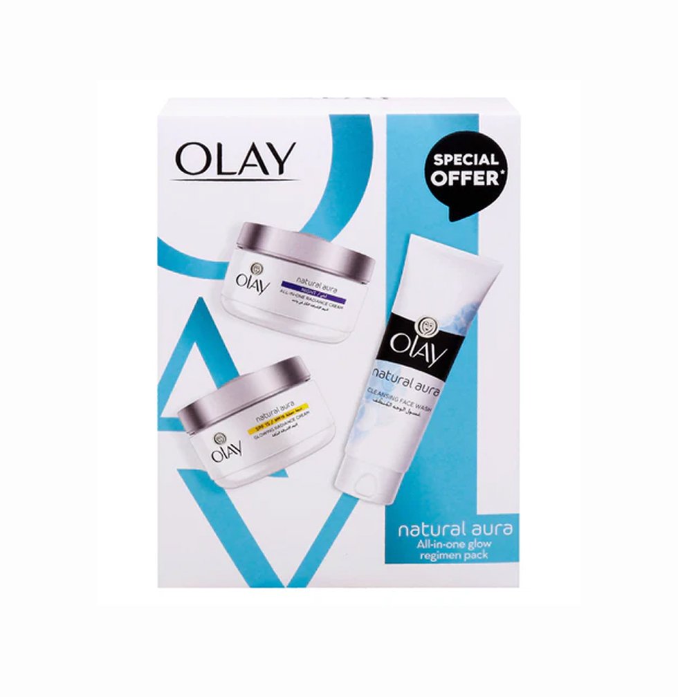 Olay Natural Aura All-in-one Regimen Pack - (50g+50g+100ml) x 6 pcs