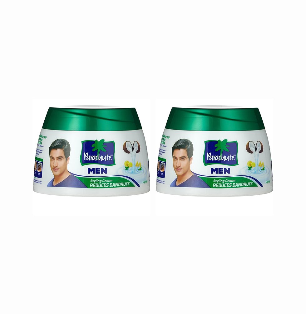 Parachute Men Styling Cream Reduce Dandruff - 140ml x 2 pcs