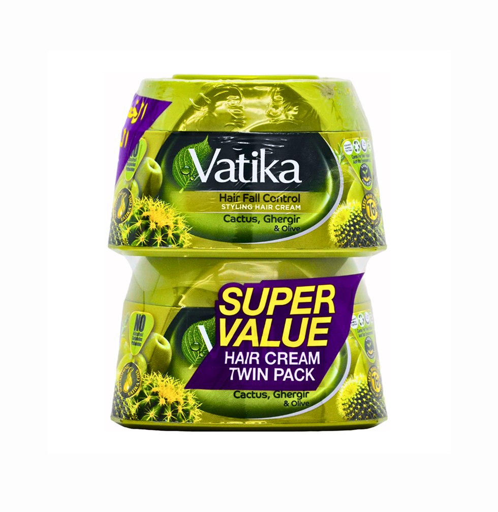 Vatika Hair Fall Control Styling Hair Cream - 140ml Pack of 2 x 24 pcs