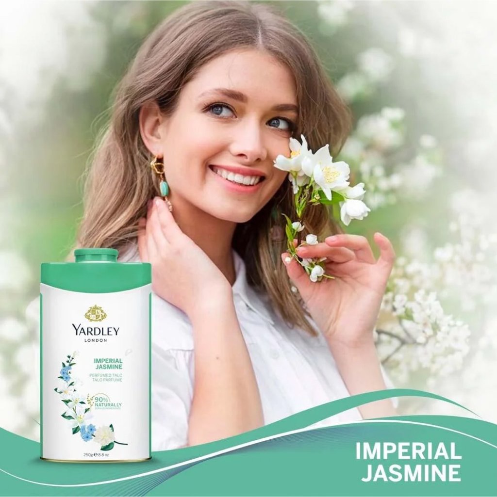 Yardley London Imperial Jasmin & English Lavender Perfumed Talc - 250g x 2