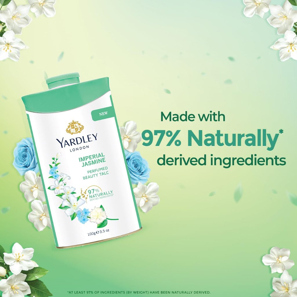 Yardley London Imperial Jasmin & English Lavender Perfumed Talc - 250g x 2