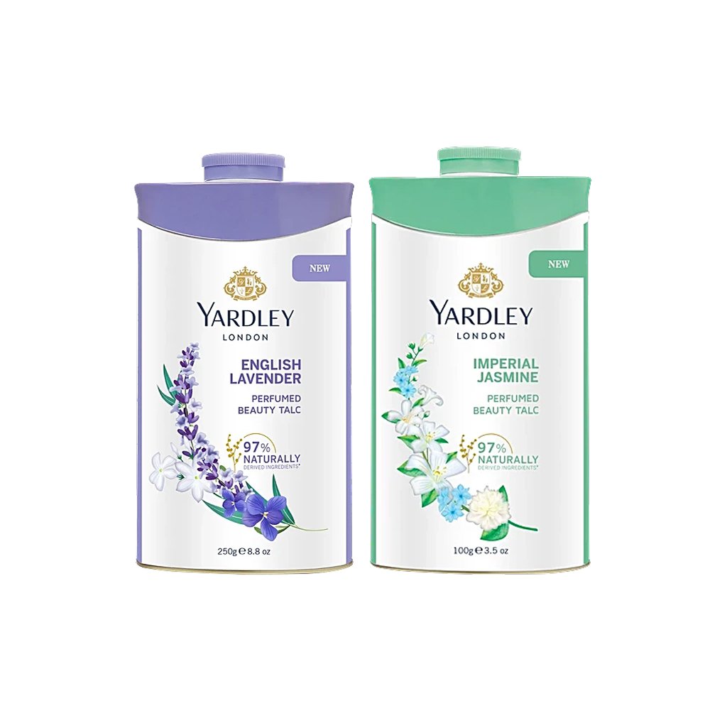 Yardley London Imperial Jasmin & English Lavender Perfumed Talc - 250g x 2