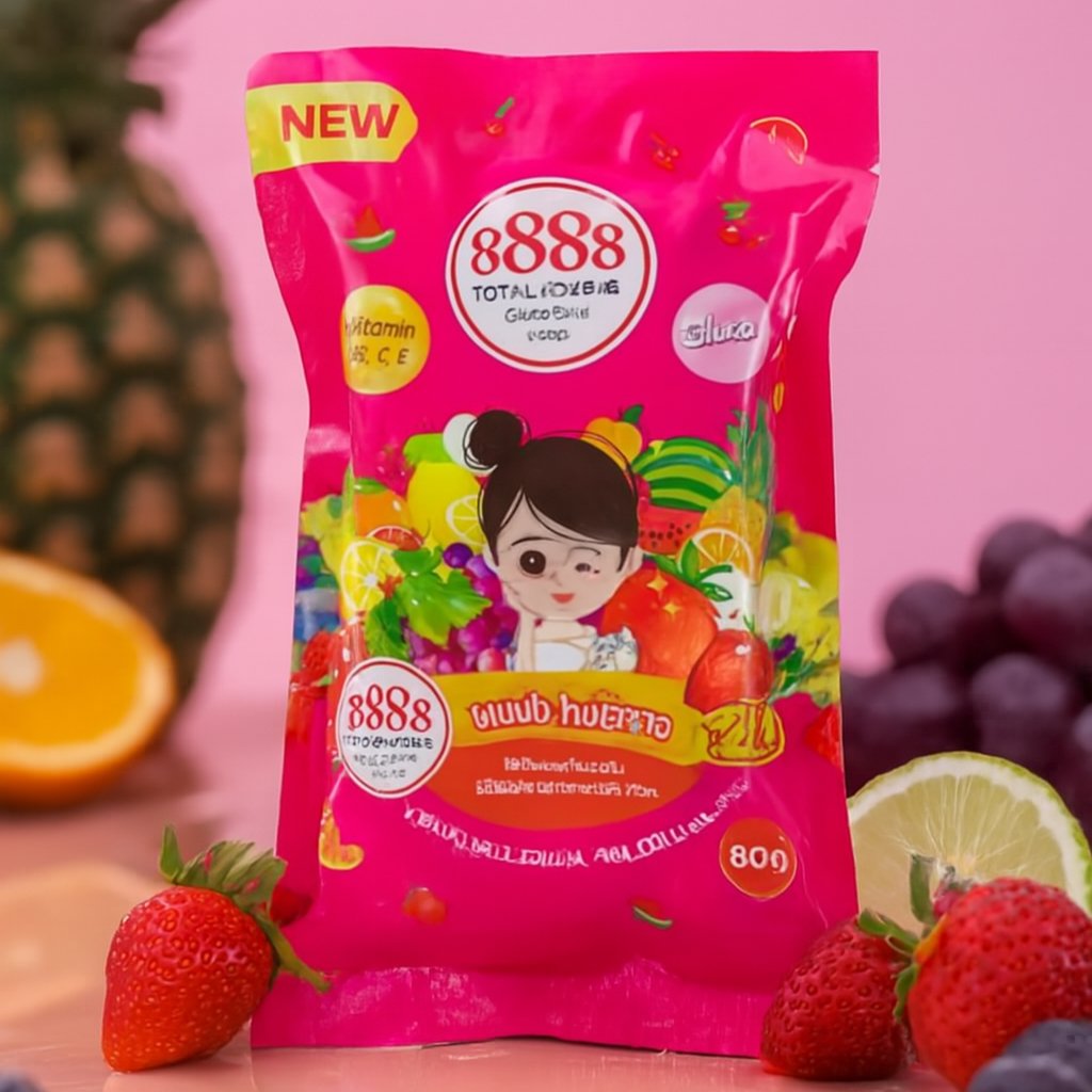 8888 Gluta Skin Soap 80g Pink