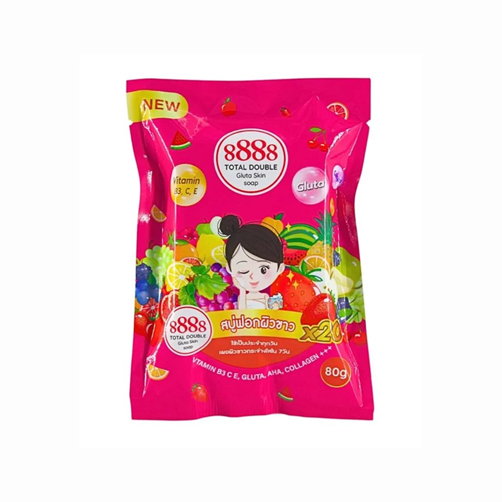 8888 Gluta Skin Soap 80g Pink