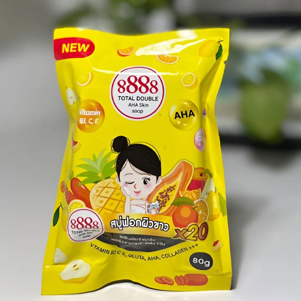 8888 Vitamin Skin Soap 80g Yellow