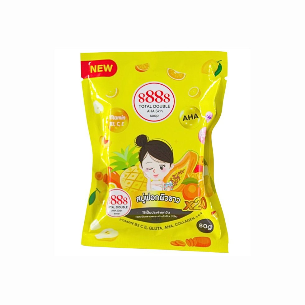 8888 Vitamin Skin Soap 80g Yellow