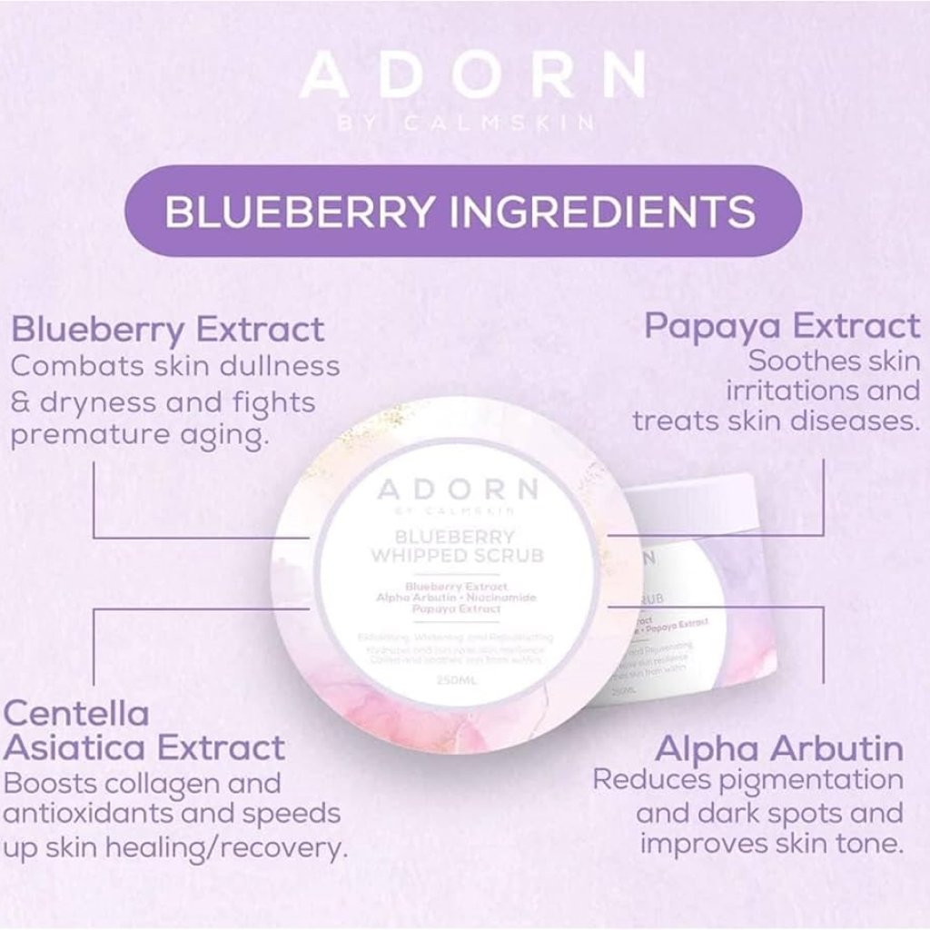 Adorn Blueberry Whipped Scrub 250ml