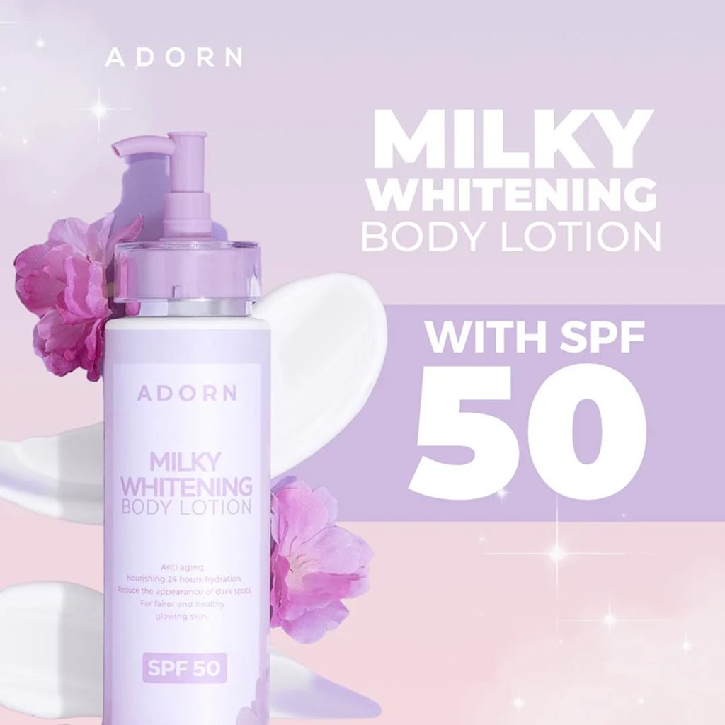 Adorn Milky Whitening Body Lotion Spf50 200ml