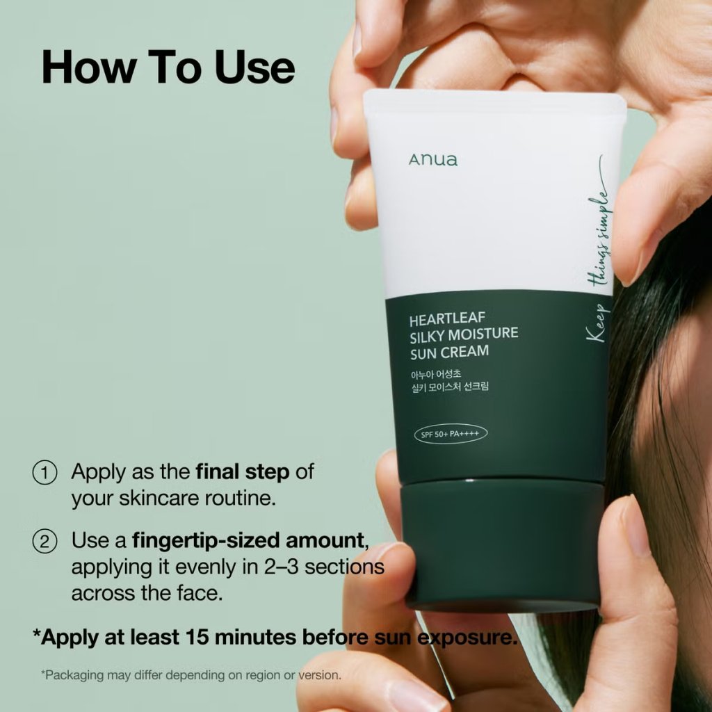 Anua Heartleaf Silky Moisture Sun Cream 50ml (733185)