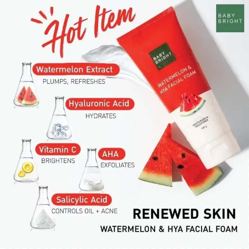 BB Watermelon & Hya Facial Foam 160g