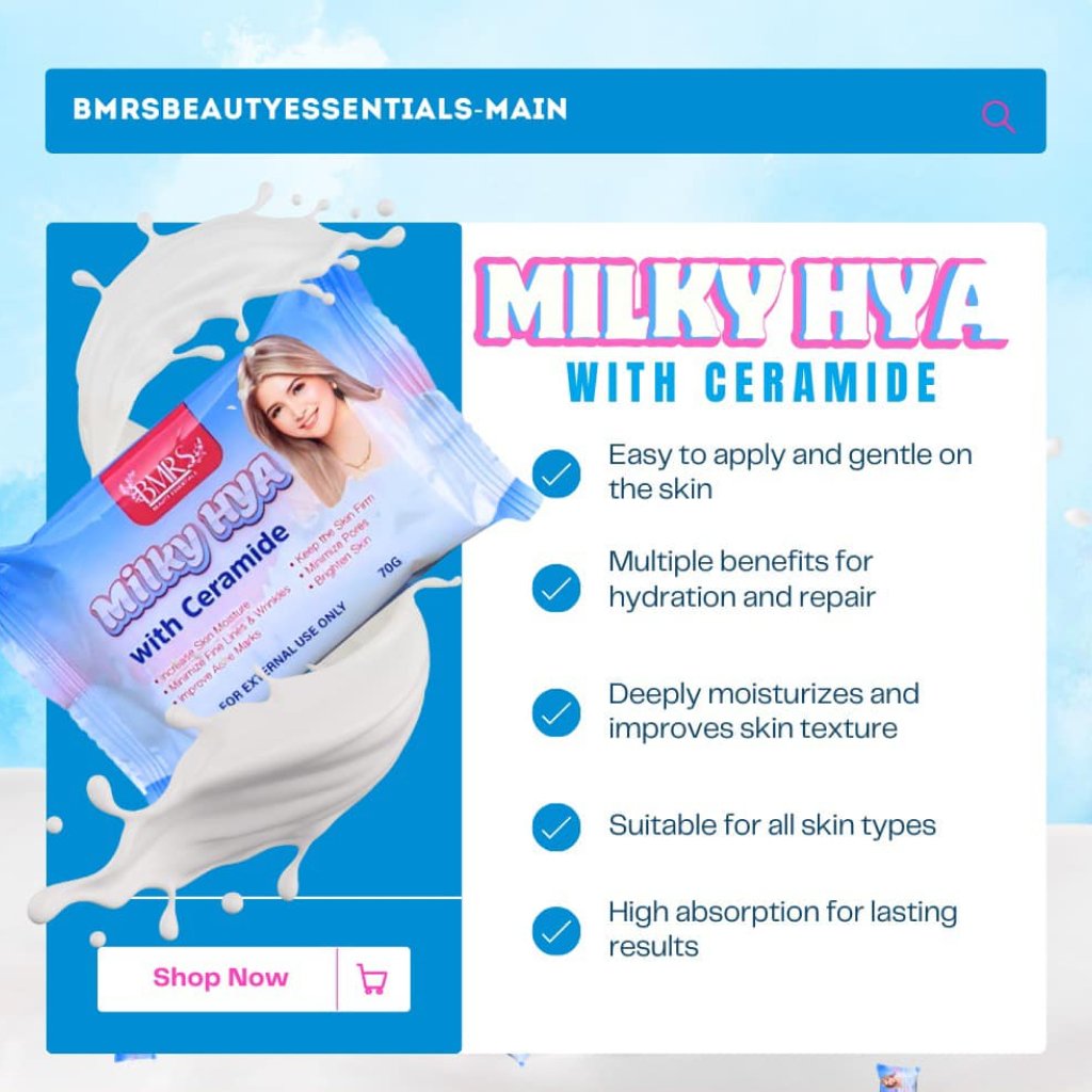 BMRS Milky Hya With Ceramide Soap 70g
