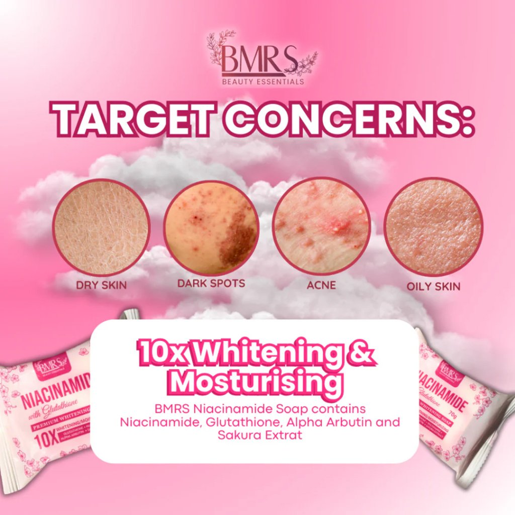 BMRS Niacinamide 10X Whitening Soap 70g - Image 5