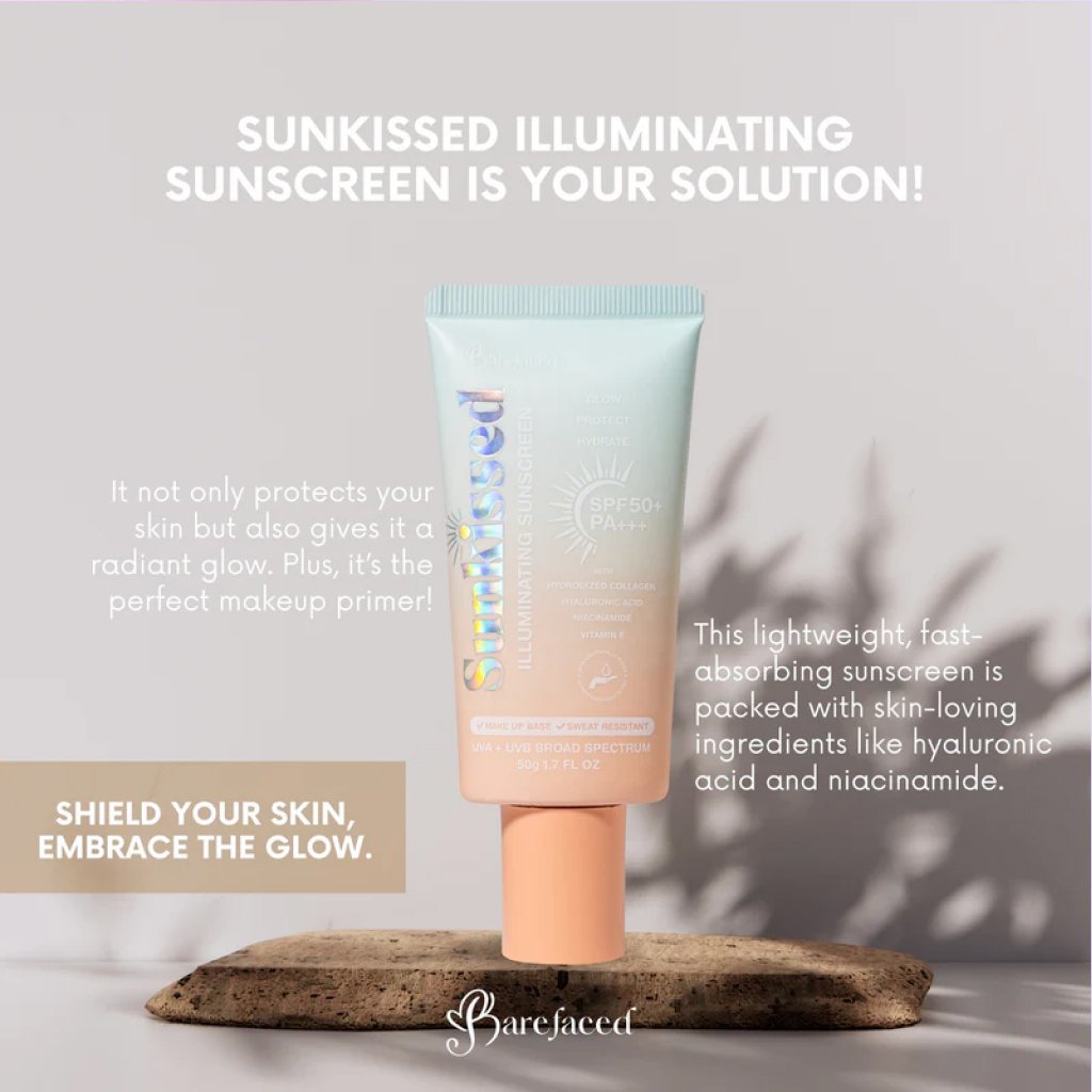 Bare Faced Sunkissed Illuminating Sunscreen 50g