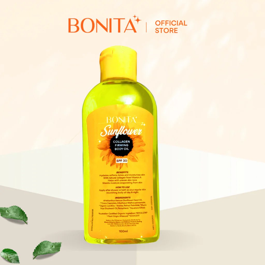 Bonita Sunflower Collagen Body Oil 100ml