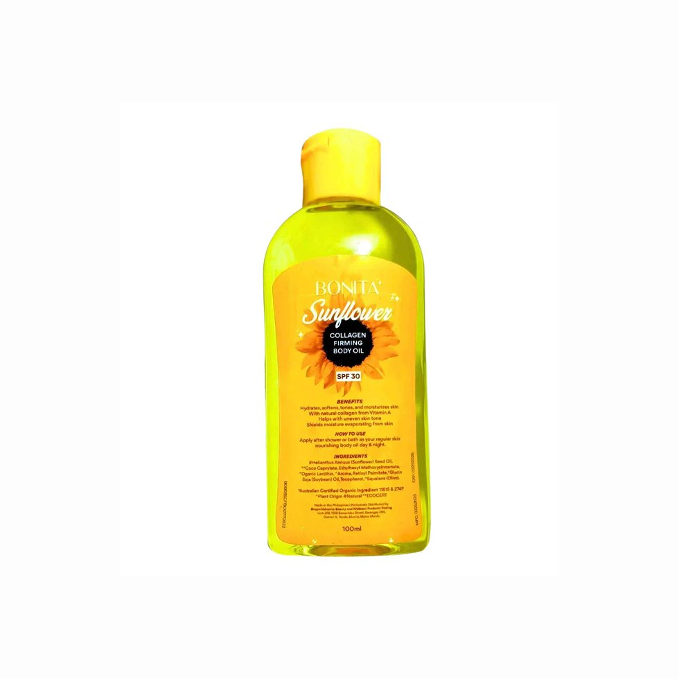 Bonita Sunflower Collagen Body Oil 100ml