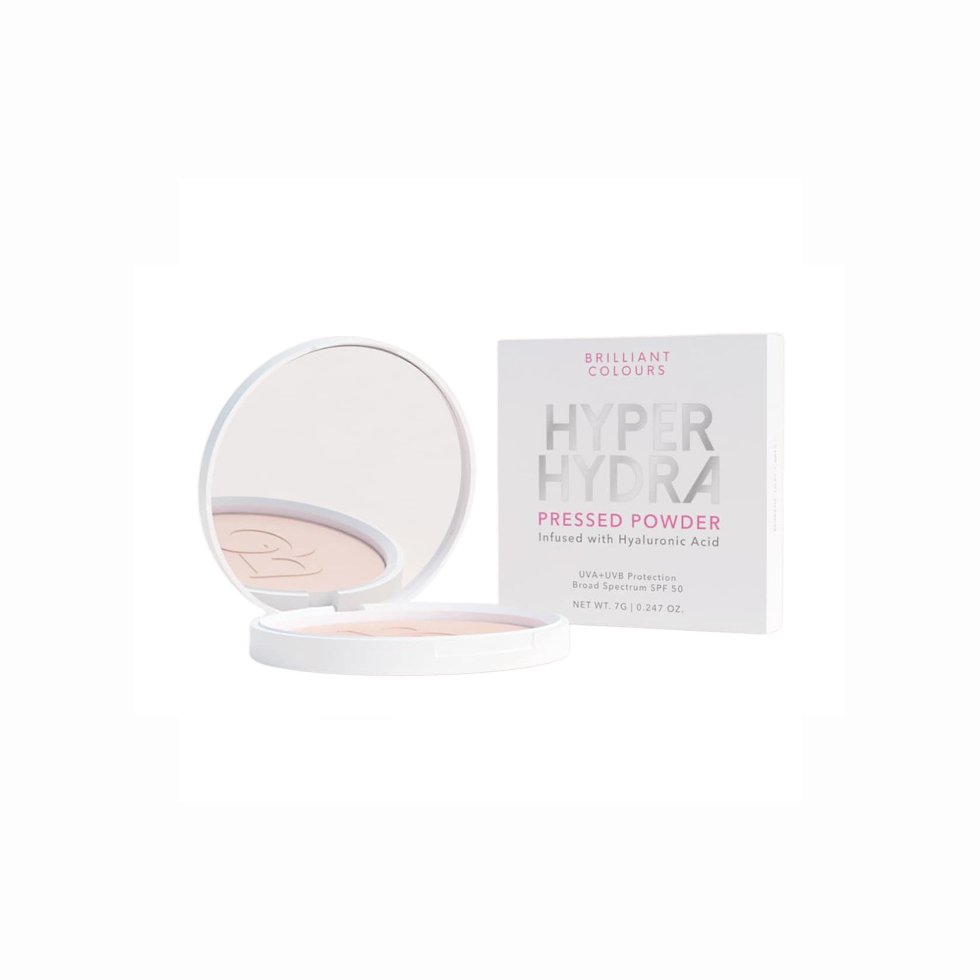 Brilliant Colours Hyper Hydra Pressed Powder 7g Light
